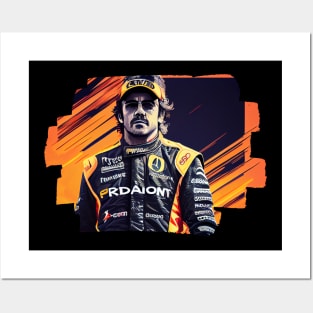 Fernando Alonso Renault Posters and Art